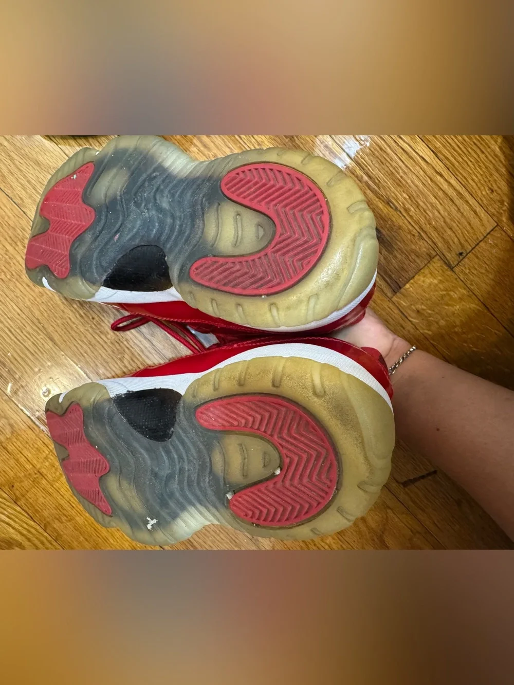 Kids Red High-Top Sneakers